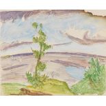 Erich Heckel 1883 Döbeln/Sachsen - 1970 Radolfzell/Bodensee Blick über die Förde. 1923. Aquarell