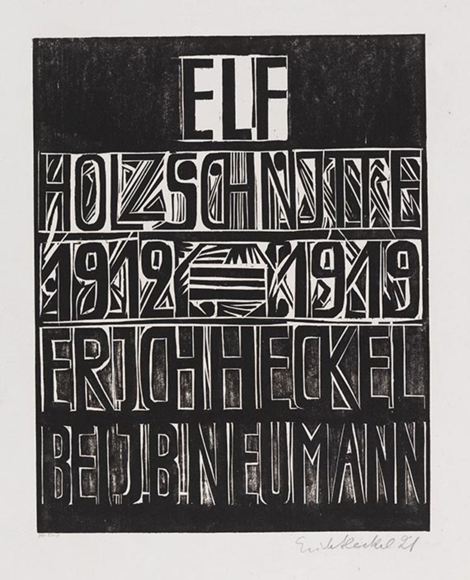 Erich Heckel 1883 Döbeln/Sachsen - 1970 Radolfzell/Bodensee Umschlag, Titelblatt und