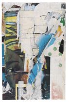 Mimmo Rotella 1918 Catanzaro - 2006 Mailand La nera. Um 1958. Decollage. Plakatabrisse auf