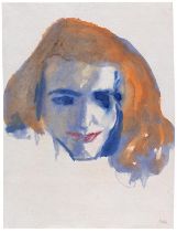 Emil Nolde 1867 Nolde/Nordschleswig - 1956 Seebüll/Schleswig-Holstein Rothaarige (Stephanie