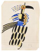 Fernand Léger 1881 Argentan - 1955 Gif-sur-Yvette Projet de costume: Création du Monde. 1923.