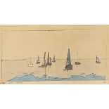 Lyonel Feininger 1871 New York - 1956 New York Bretonische Sardinenfänger. 1931. Aquarell und