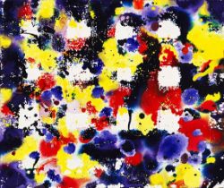 Sam Francis 1923 San Mateo/Kalifornien - 1994 Santa Monica/Kalifornien Untitled. 1977. Acryl auf