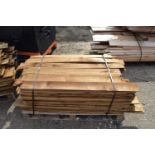 Small pallet of feather edge fencing lengths, up to 120cm