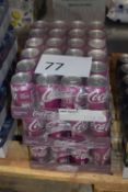 Three cartons of 330ml Cherry Coke, 24 cans per carton. Best Before Date: 31.08.23