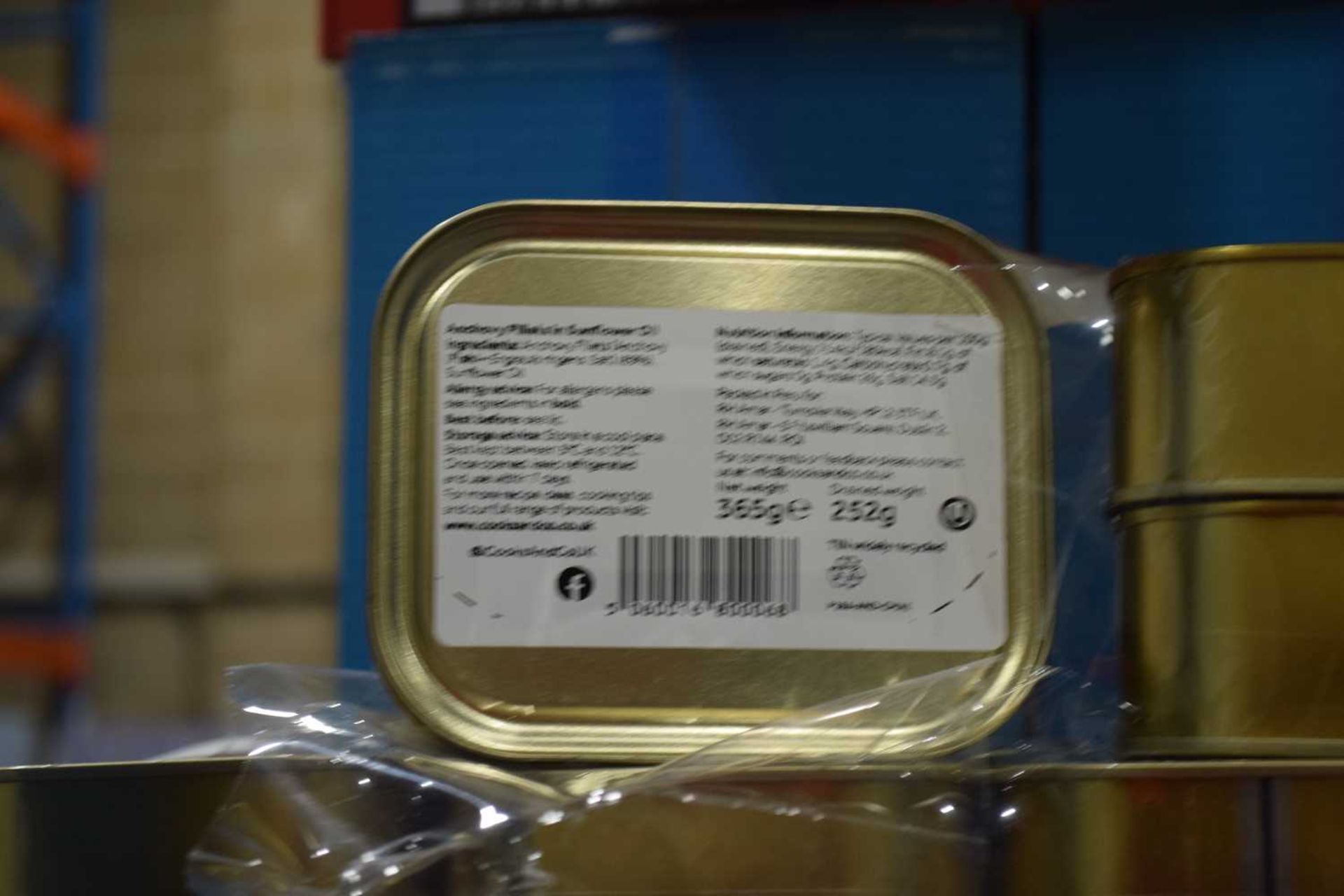 Nine 365 gram tins of anchovy fillets in sunflower oil with an expiry date of 11.07.23 - Image 2 of 2