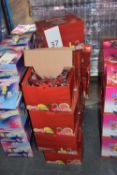 Approx twenty boxes of Candied Lollypops shaped like cockerels, approx 50 pieces per box