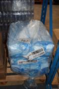 Three bags of polystyrene serving trays, approx 500 per bag