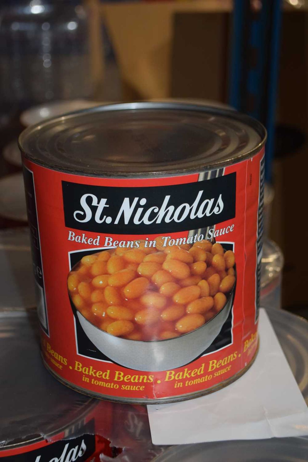 Six packs of St Nicholas Baked Beans in Tomato Sauce, 6x2.6kg tins per pack. Best Before Date: Jan - Image 2 of 3