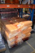 Pallet containing a large quantity of MP7 polystyrene takeaway boxes, 12 packs containing approx 500