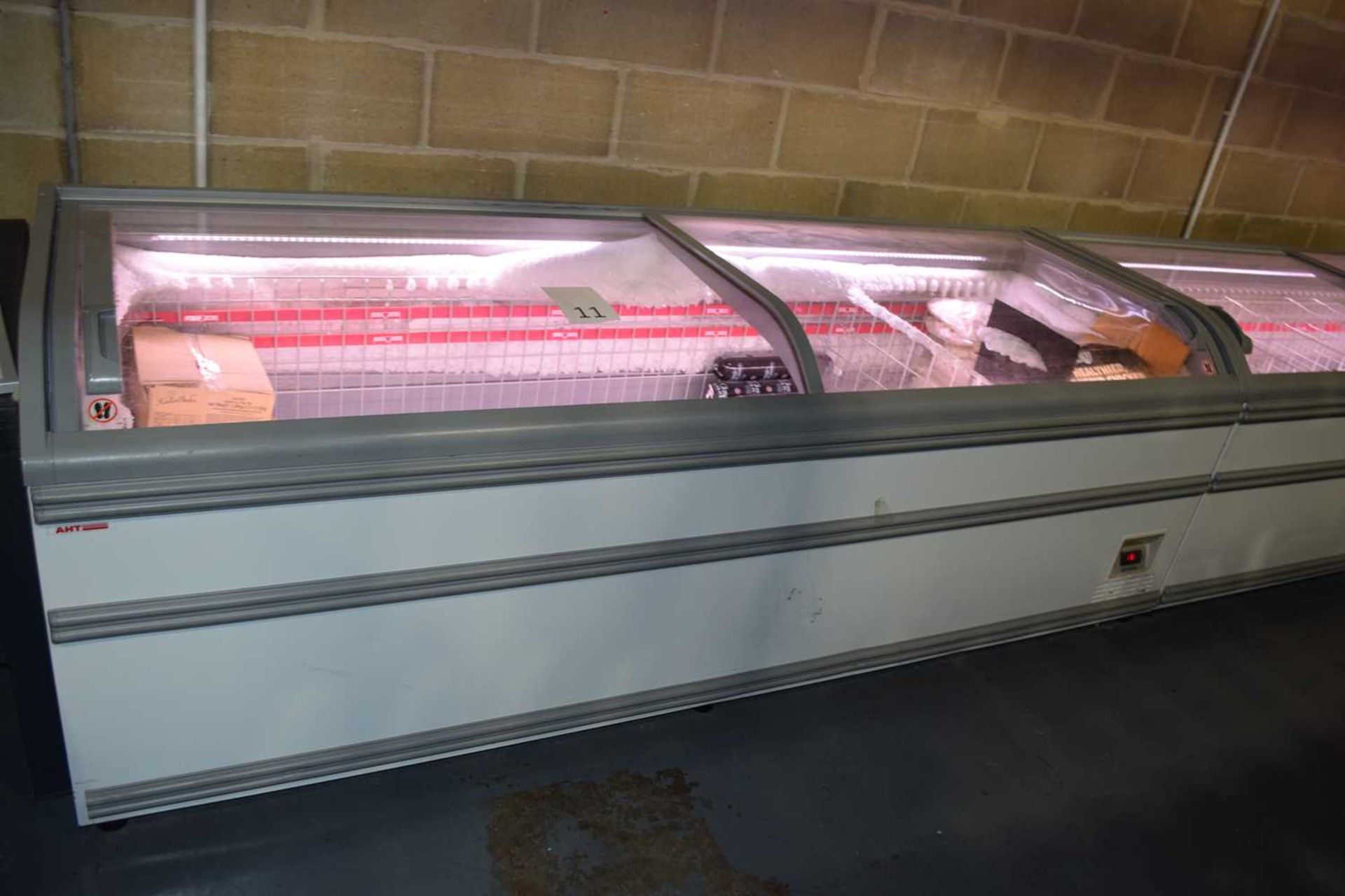 AHT 2.5 metre commercial display freezer Model: Miami 250L, in working condition (including