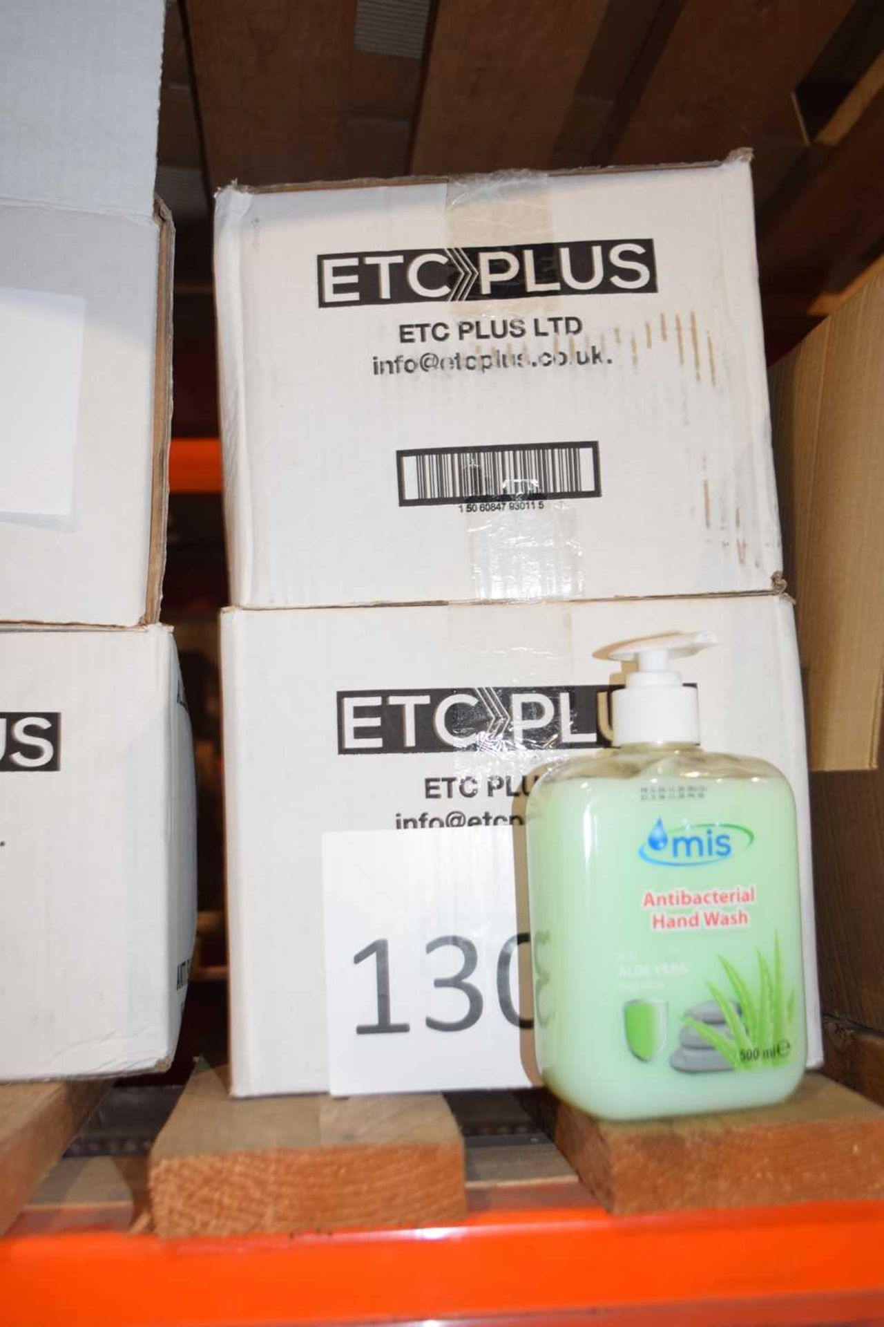 Four boxes of Anti-Bacterial Hand Wash, each box containing 12 500ml bottles