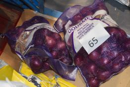 Two bags of Gourmet red onions