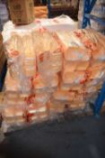 Eight backs of MP7 polystyrene takeaway boxes, approx 500 pieces per bag