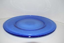 Glassware - Royal blue glass plate - quantity 108