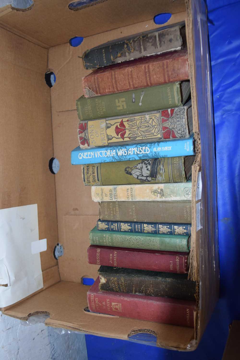 Mixed box of twelve literature and poetry titles to include The Castaways by Nelson, Sons of Victory