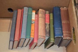 Mixed lot of twelve literature books to include Lorna Doone, The Devon Edition 1889 etc (438B)