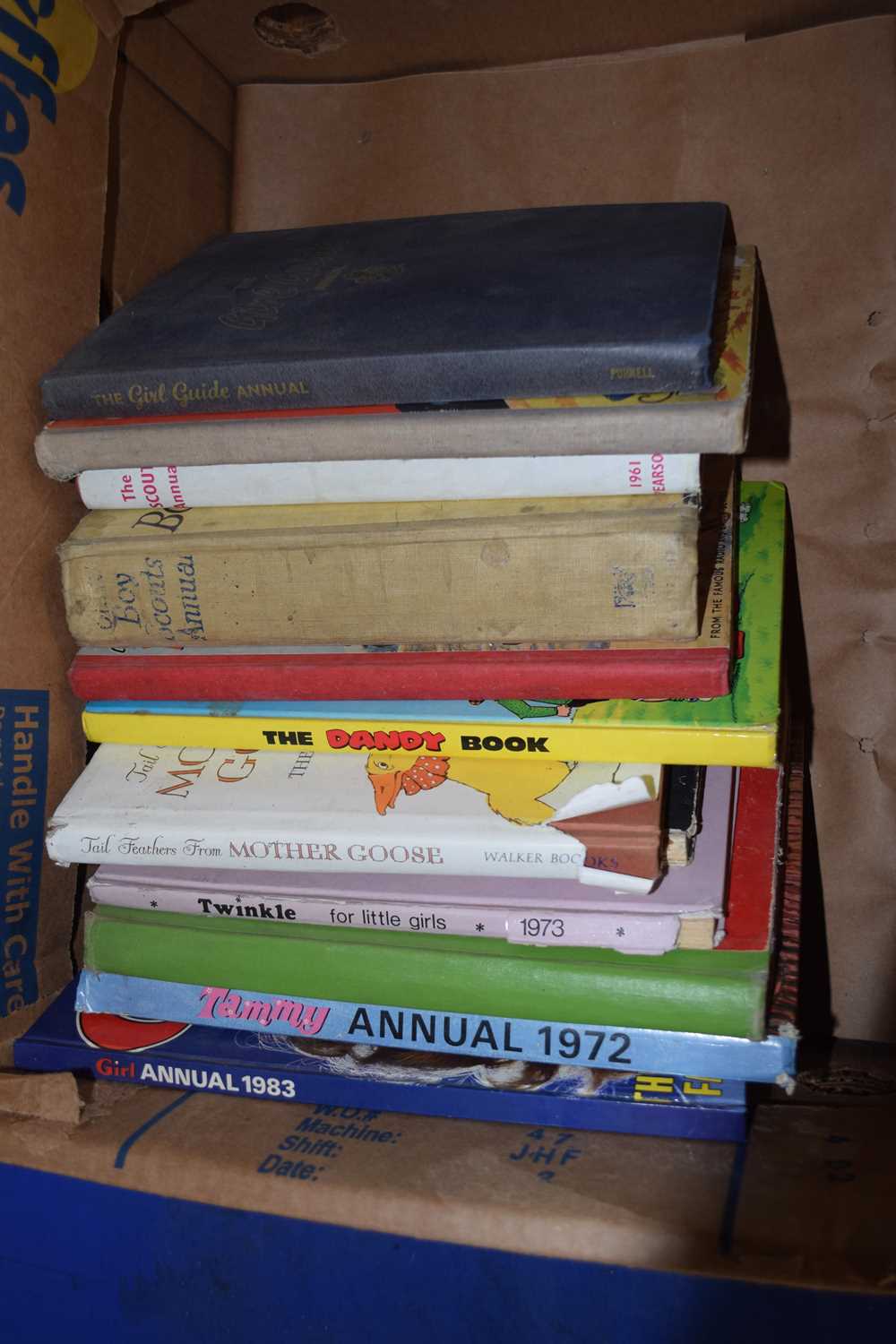 Approximately twelve vintage children's annuals including Girl Scouts from the 1930's and 1950's etc