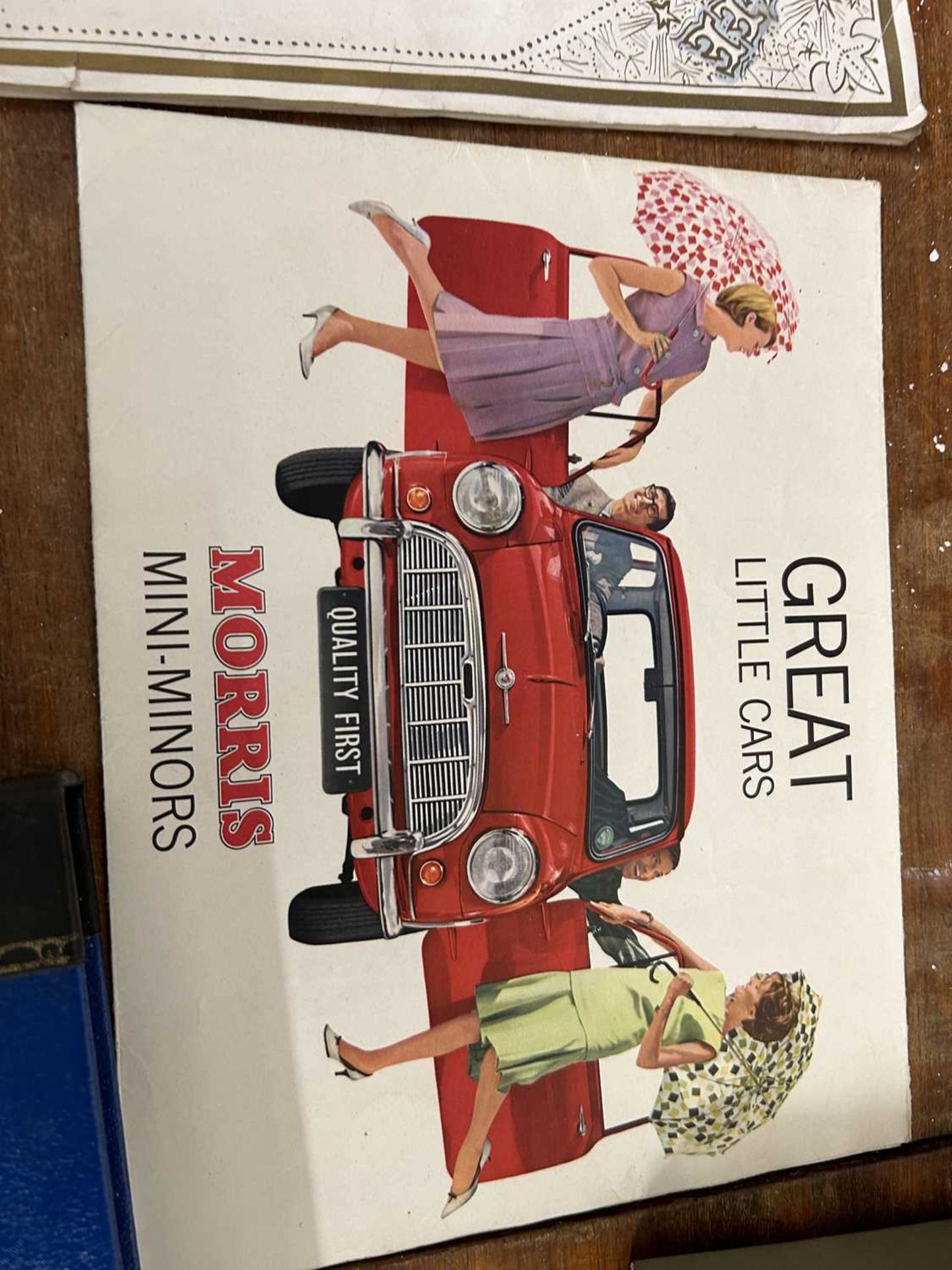 Mixed lot of adverrtising brochures and posters for MG Midget, Austin 40, Morris minor 1000, - Image 4 of 4