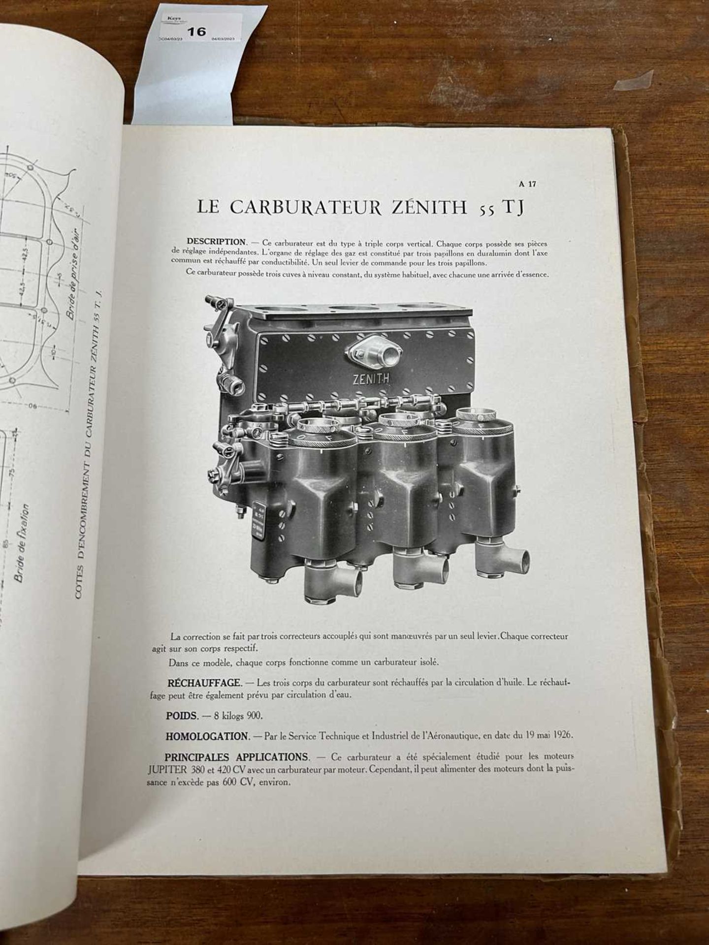 les carburateurs zenith et les moteurs d'aviation, c.1920's approx 100 pages with illistruated - Image 4 of 5