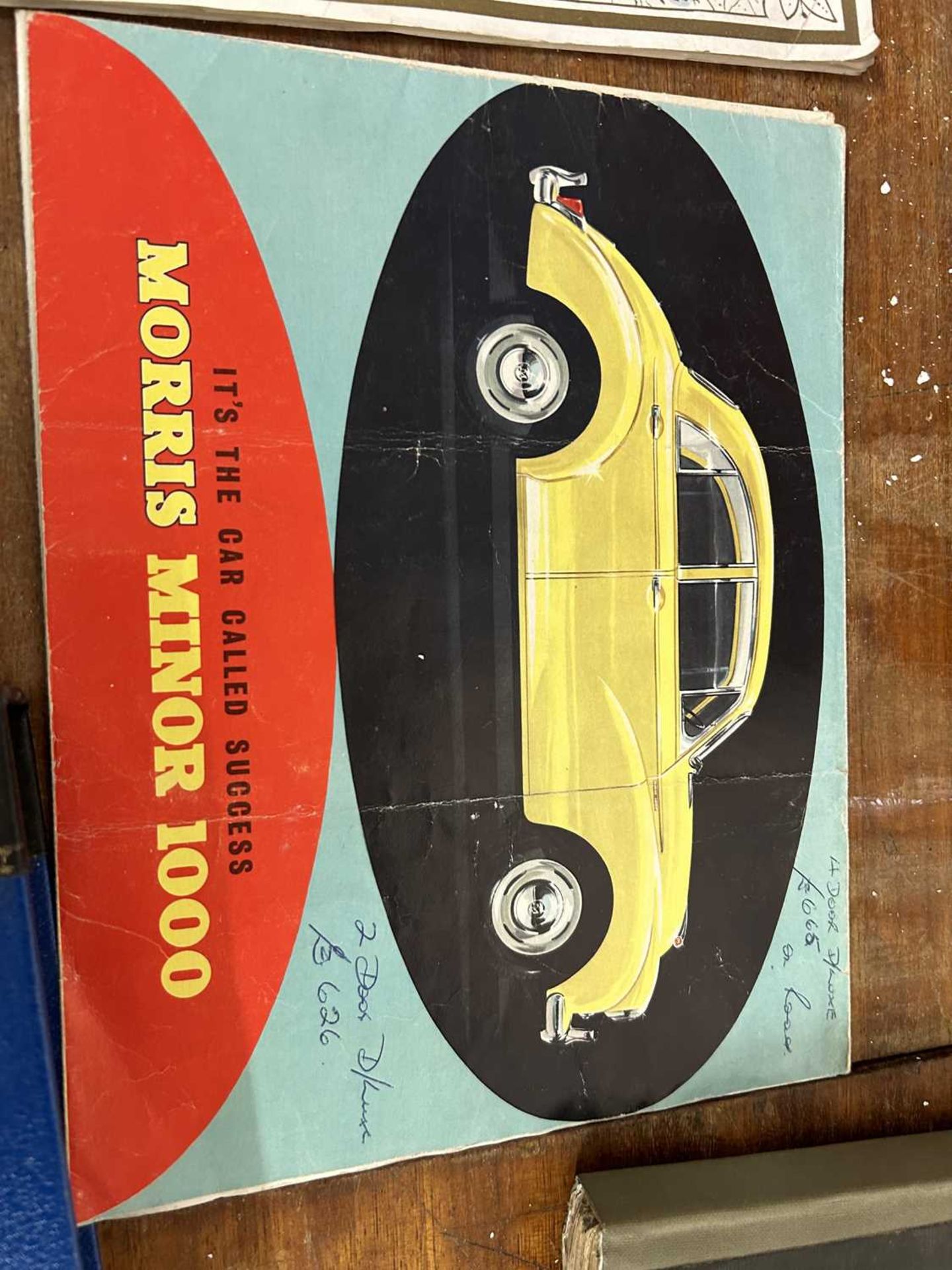 Mixed lot of adverrtising brochures and posters for MG Midget, Austin 40, Morris minor 1000, - Image 3 of 4