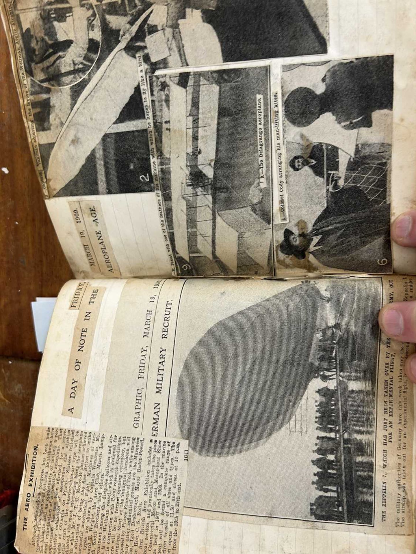 A collection of aeronautical cuttings from August 1908 - April1909 - Image 5 of 5