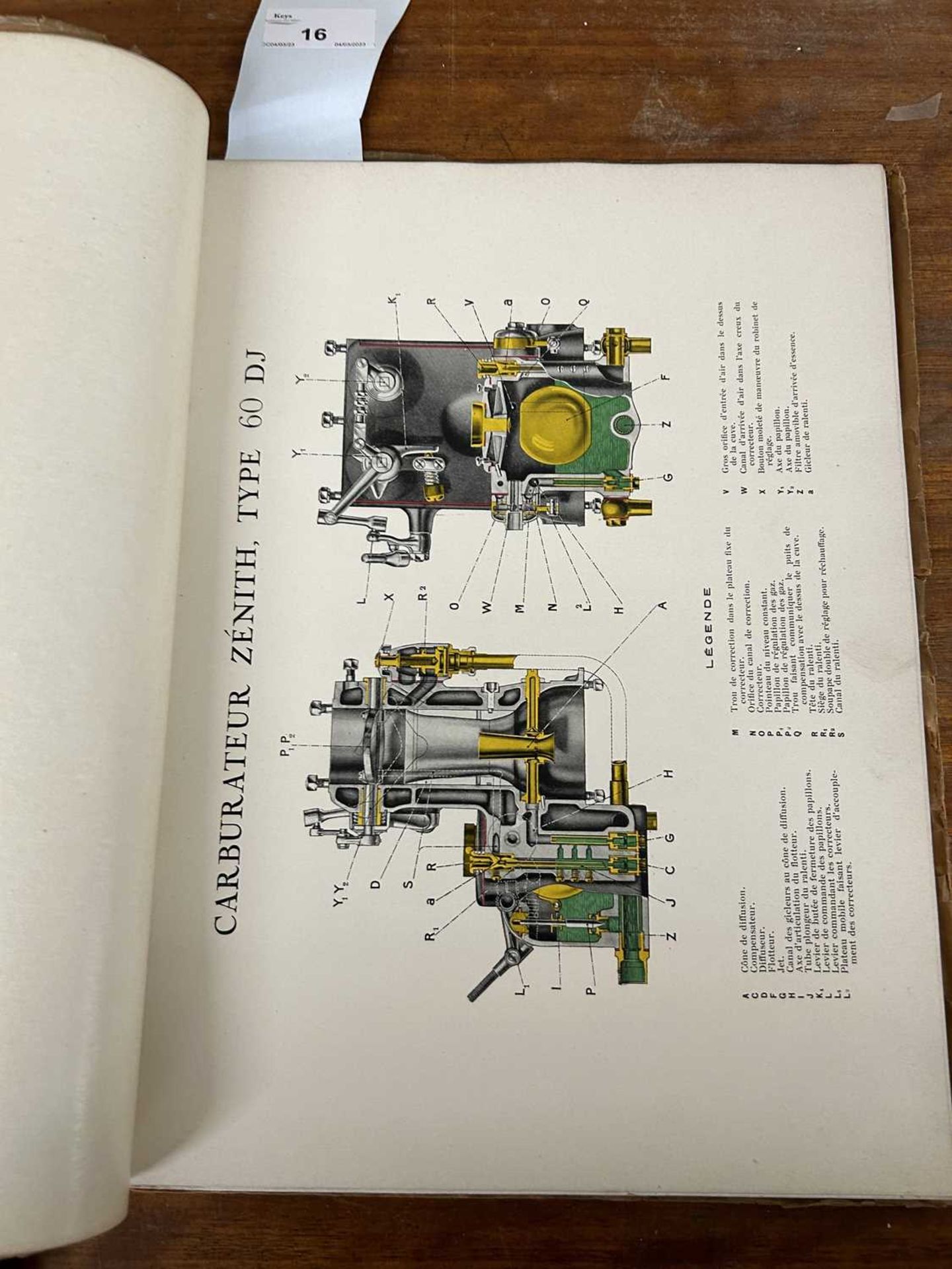les carburateurs zenith et les moteurs d'aviation, c.1920's approx 100 pages with illistruated - Image 3 of 5