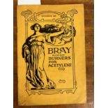 Bray 'Burners for acetylene' catalogue together with a 'Locomobile' advertising brochure