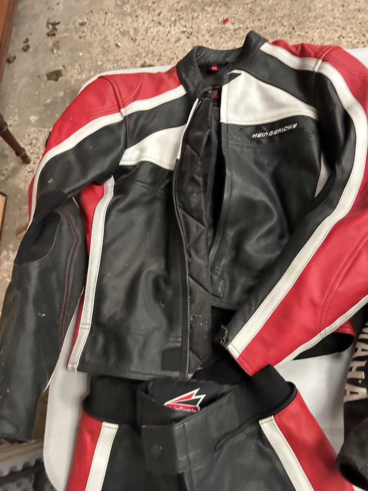 Hein Gericke mortorbike jacket and trousers