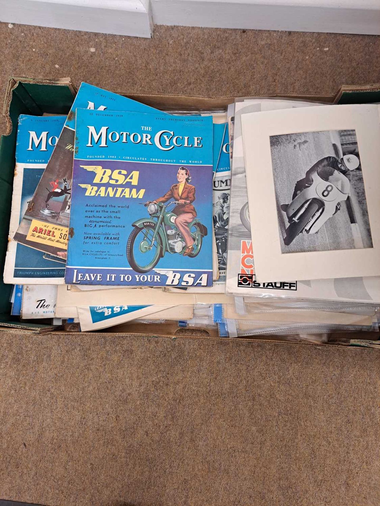 One box The Motorcycle Mags 40's