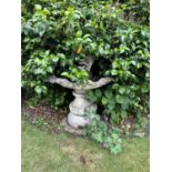 Composite garden water feature, height approx 120cm