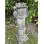 Small composite garden statue, height approx 65cm