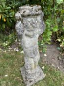 Small composite garden statue, height approx 65cm
