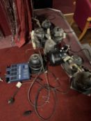 mixed lot of 8 stage lights