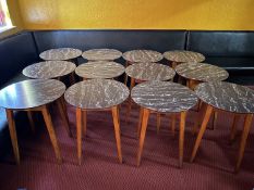 15 round side tables h73xw60cm