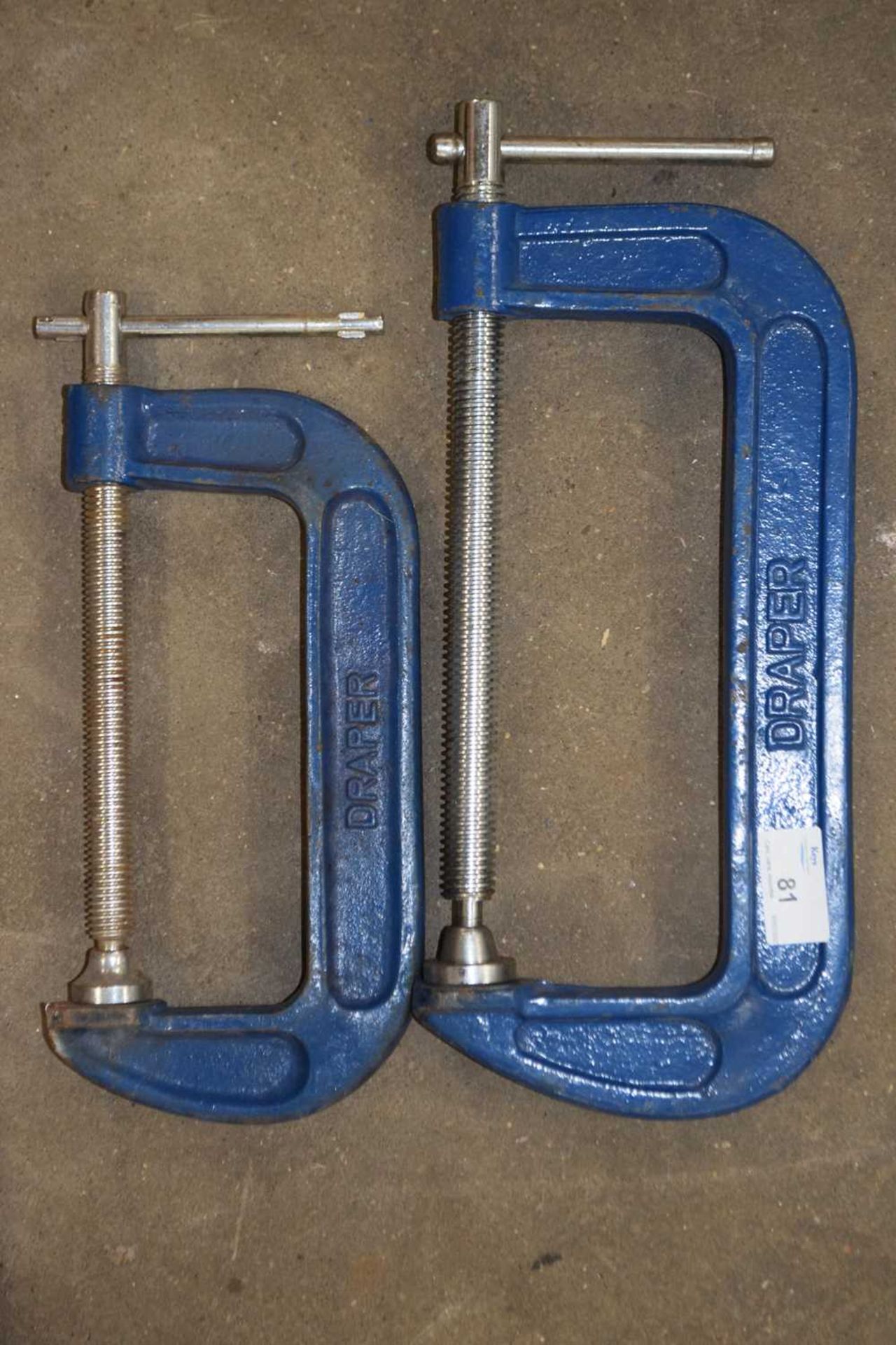 Two Draper G clamps