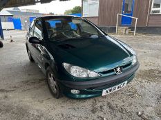 2001 Peugeot 206 Rolland Garras edition1.6L, Part service history MOT exp 25th october 2023, V5C and