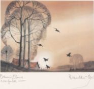 Hugh Brandon Cox (British,1917-2003), 'Cley Mill'; 'Evening Elms' and 'Homeward', signed coloured
