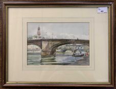 Charles Mayes Wigg (British, 20th century), inscribed on verso label "Florence", watercolour,