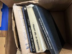 Box of mixed books to include History of Watercolours, Art and Antique Auctions, Worldwide 1981 etc