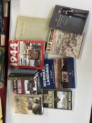 Mixed lot of approx 12 military interest books - reference 327