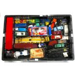 A collection of model cars and toys, to include Mettoy tinplate Clockwork Hurricane 34065