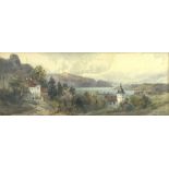 Alfred H. Vickers (British, 1853-1907), Bergen, signed with initials l.l., titled l.r., watercolour,