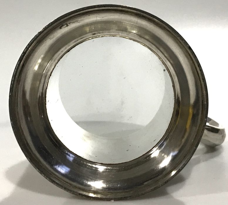 A silver plated tankard with glass bottom - Image 2 of 2