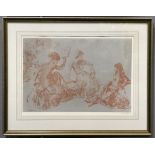 Sir William Russell Flint R.A. (Scottish, 1880-1969), Discussion, signed l.r,. blind stamp l.l.,