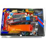 A collection of model cars and toys, boxed and unboxed, to include Lima Models, Hornby R.431, Solido