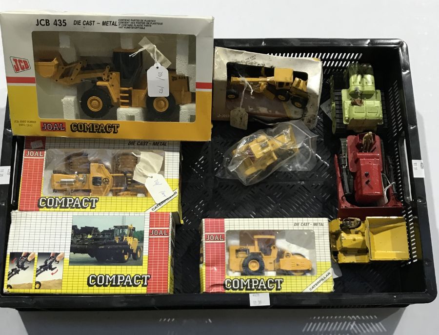 A collection of die-cast and plastic earth moving/construction models, to include four Joal