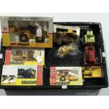 A collection of die-cast and plastic earth moving/construction models, to include four Joal