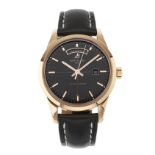Breitling, an 18ct rose gold Transocean Day Date wrist watch