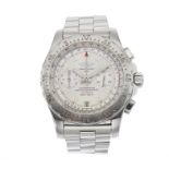 Breitling, a stainless steel Professional Skyracer chronograph bracelet watch